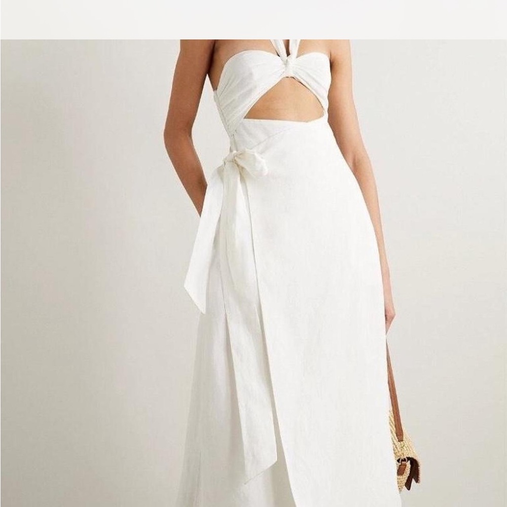 Mara Hoffman White Halter Sundress for Brides